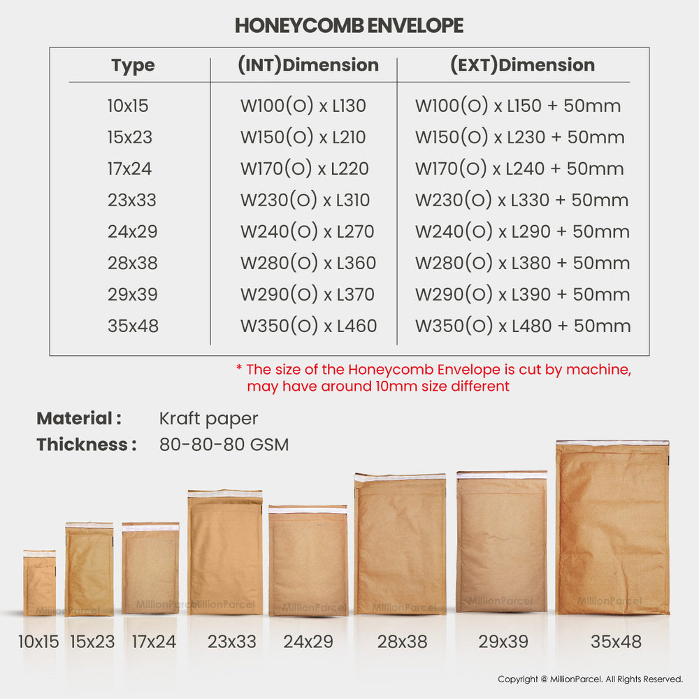 Honeycomb Paper Envelope | Replace bubble wrap envelope