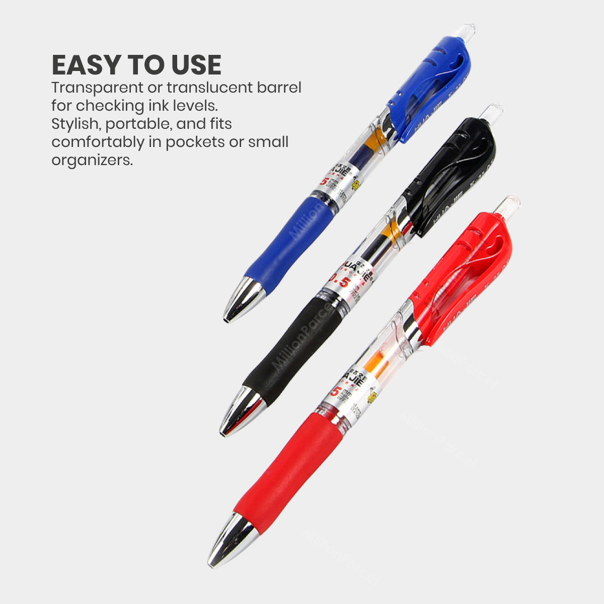 Huajie K-35 pen 12 pcs per box packaging detail | MillionParcel Singapore