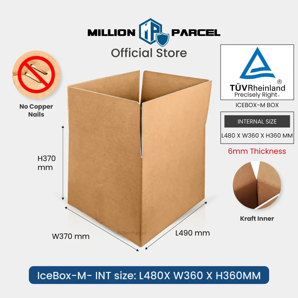 Thermal Insulation Carton Box | Aluminum Foil Box | Thermal Box - MillionParcel