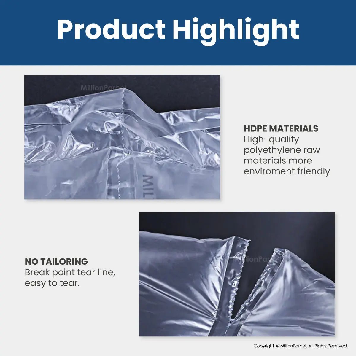 Inflatable Air Pillow Roll | Air Bubble Wrapper - MillionParcel