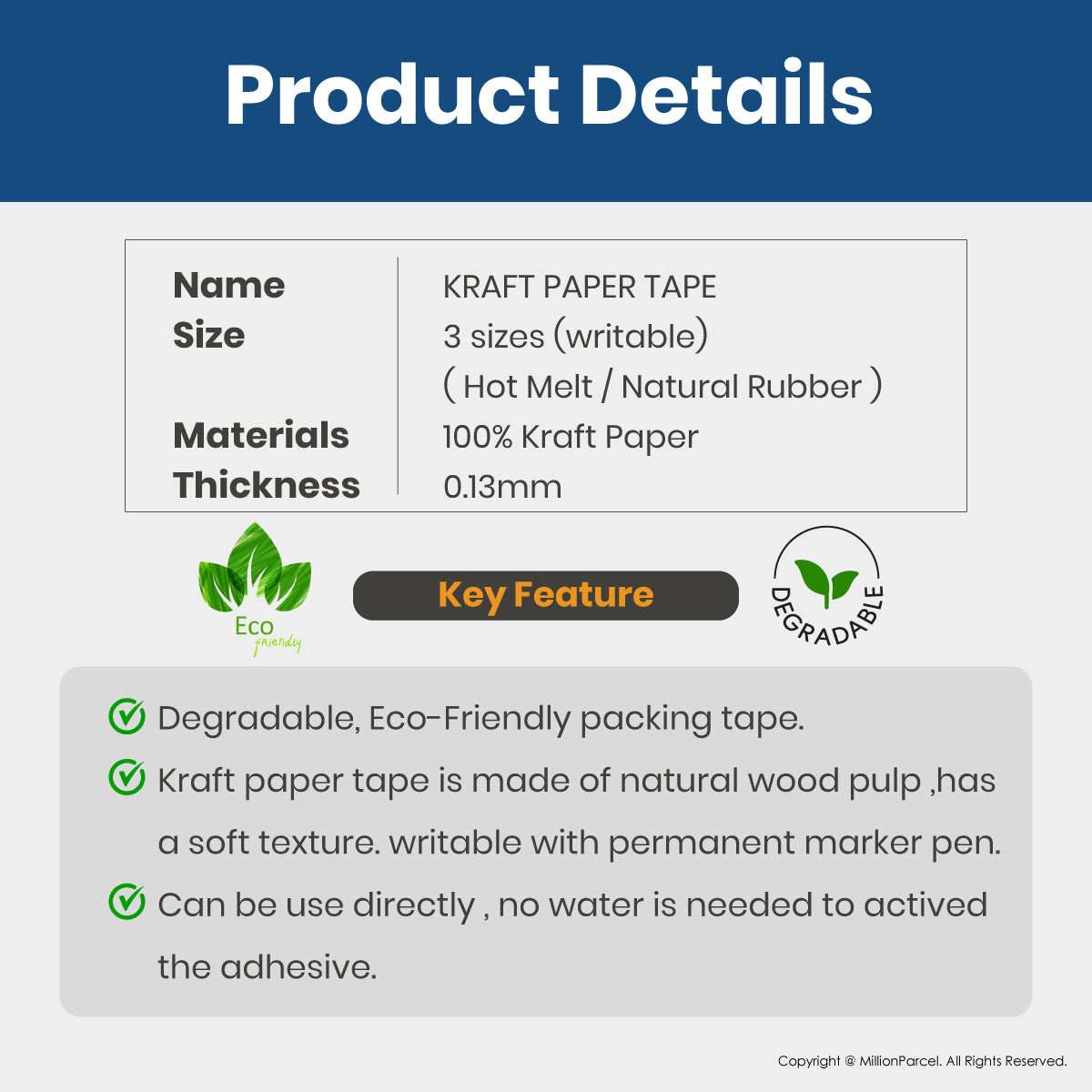Kraft Paper Tape – Eco-Friendly Carton Sealing Tape (No Plastic)