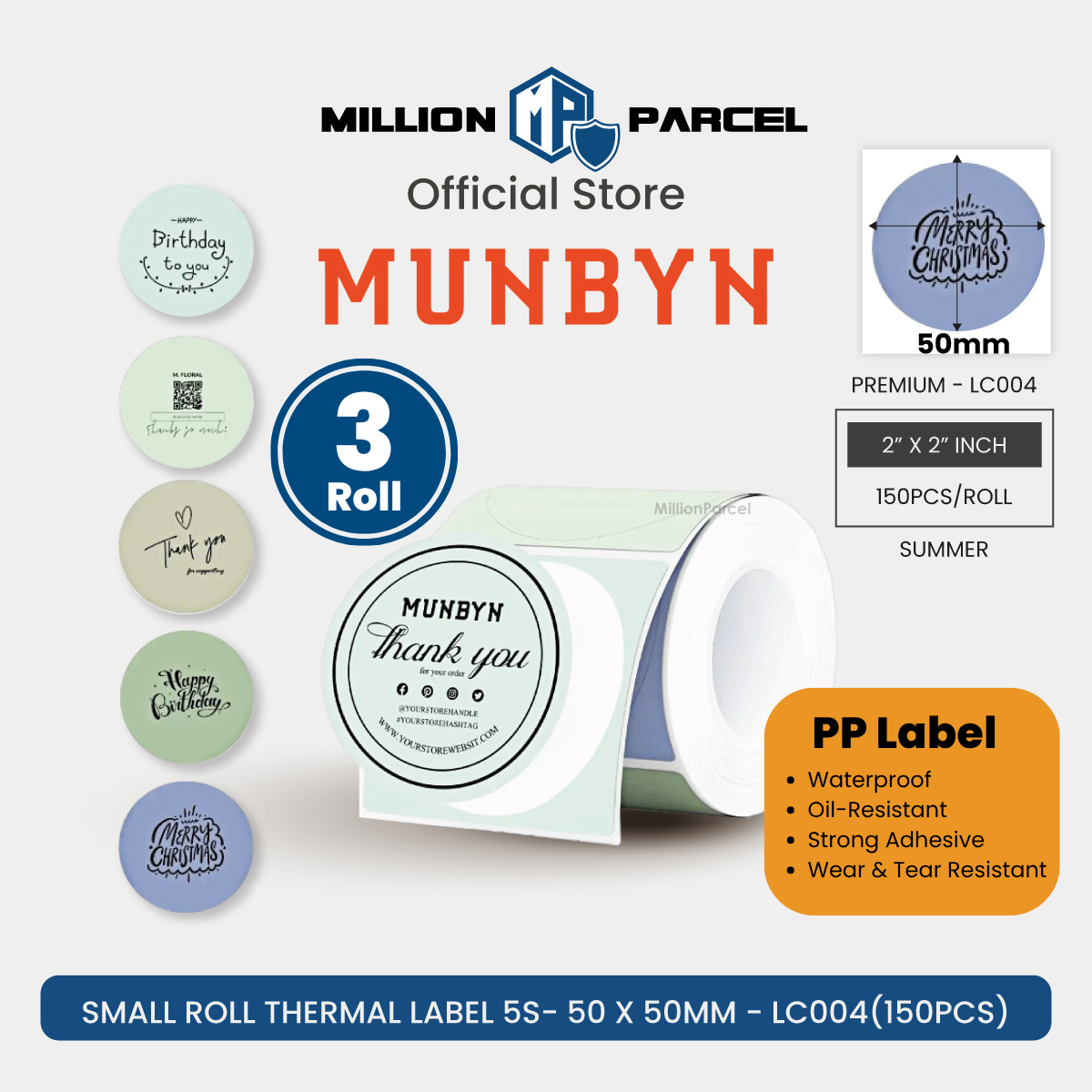 MUNBYN FM226 Bluetooth Portable Label Maker - White