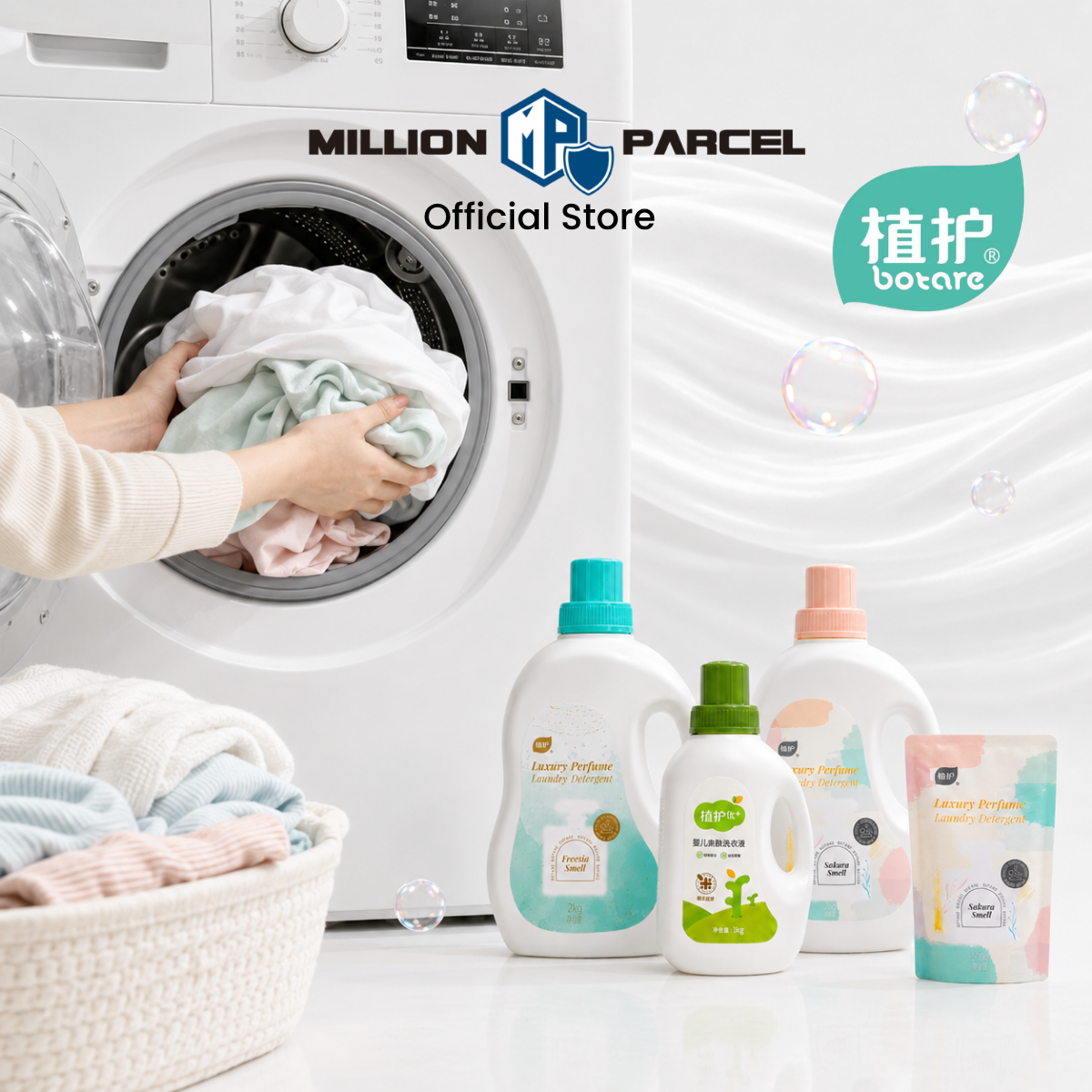 Botare Perfume & Baby Laundry Detergent | Sakura, Freesia, BabyBloom