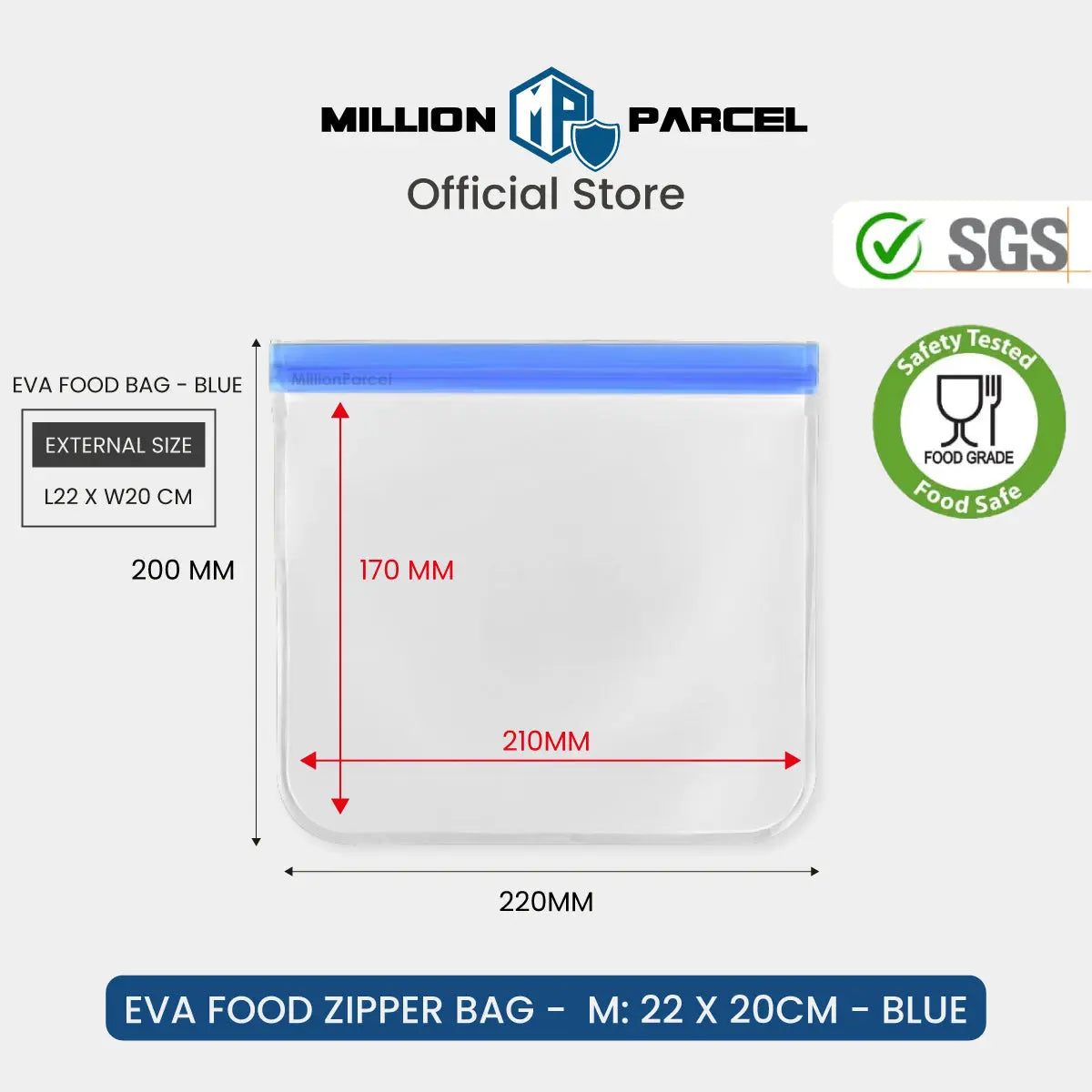 EVA Food Zipper Bag - MillionParcel
