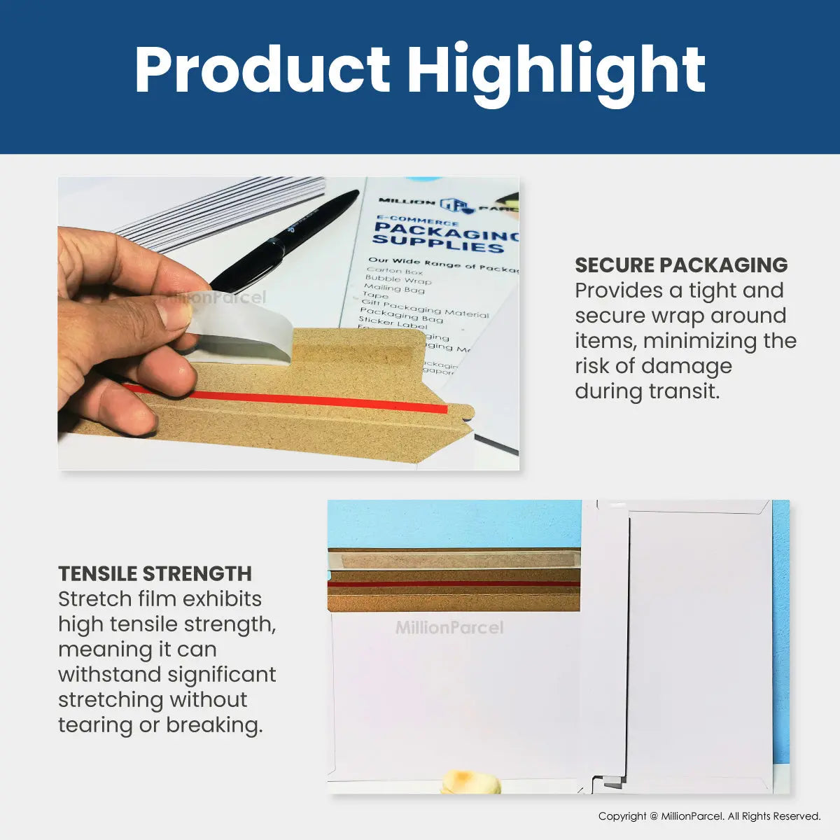 Mailing Cardboard Envelope | Rigid Envelope - MillionParcel