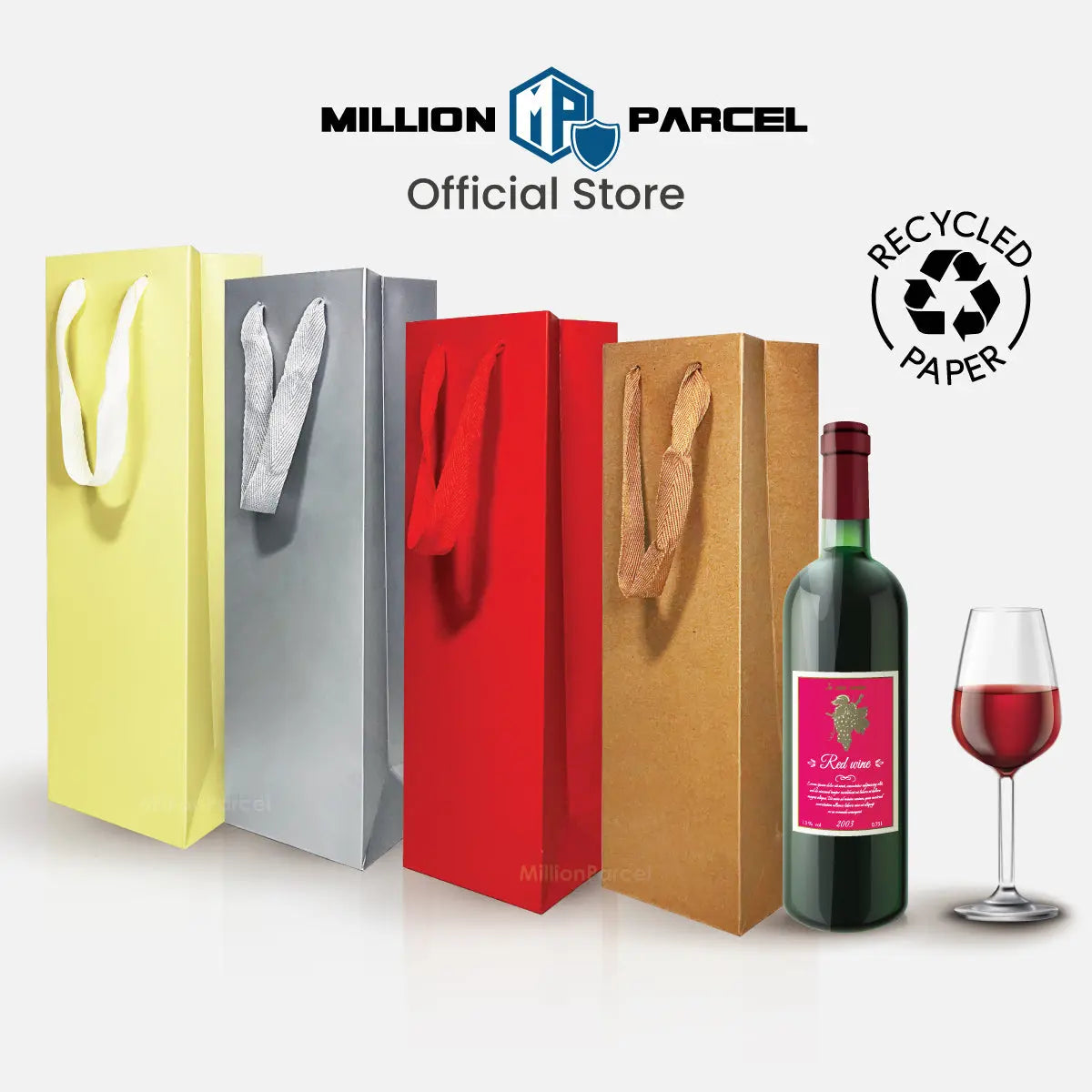 Premium Wine Paper Bag Wine Gift Bag MillionParcel