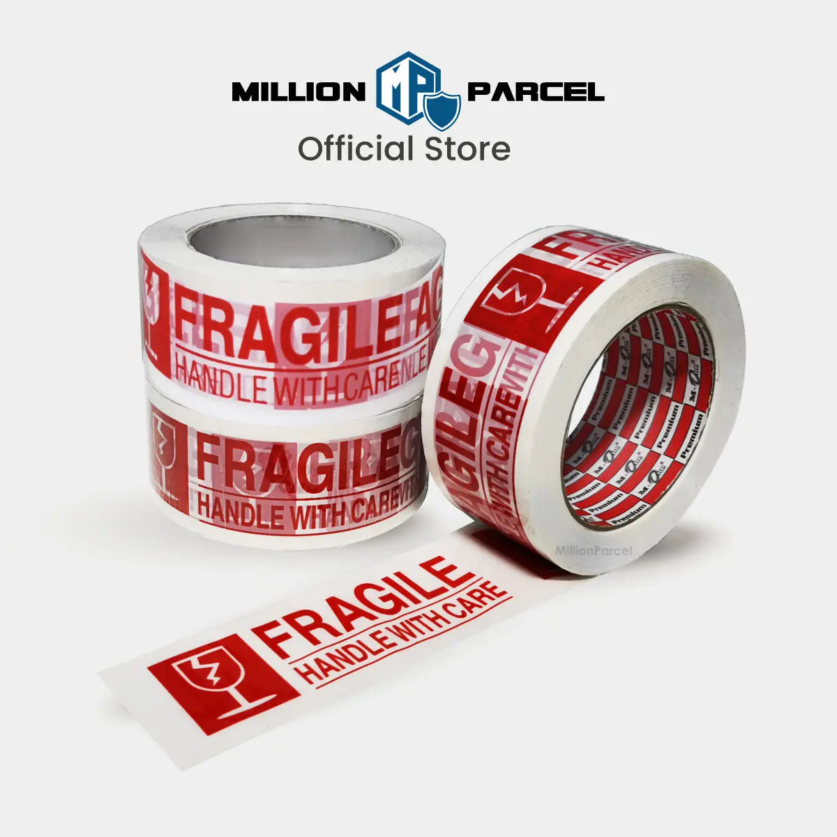 Fragile Adhesive Tape - Ensure your fragile items arrive safely - MillionParcel