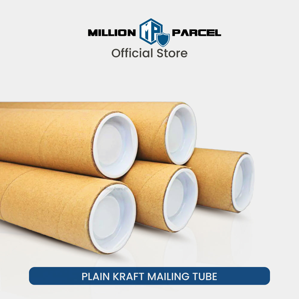 Plain Kraft Mailing Tube | Perfect for posters, certificates & document - MillionParcel