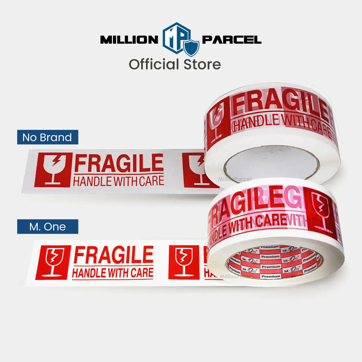 Fragile Adhesive Tape - Ensure your fragile items arrive safely - MillionParcel