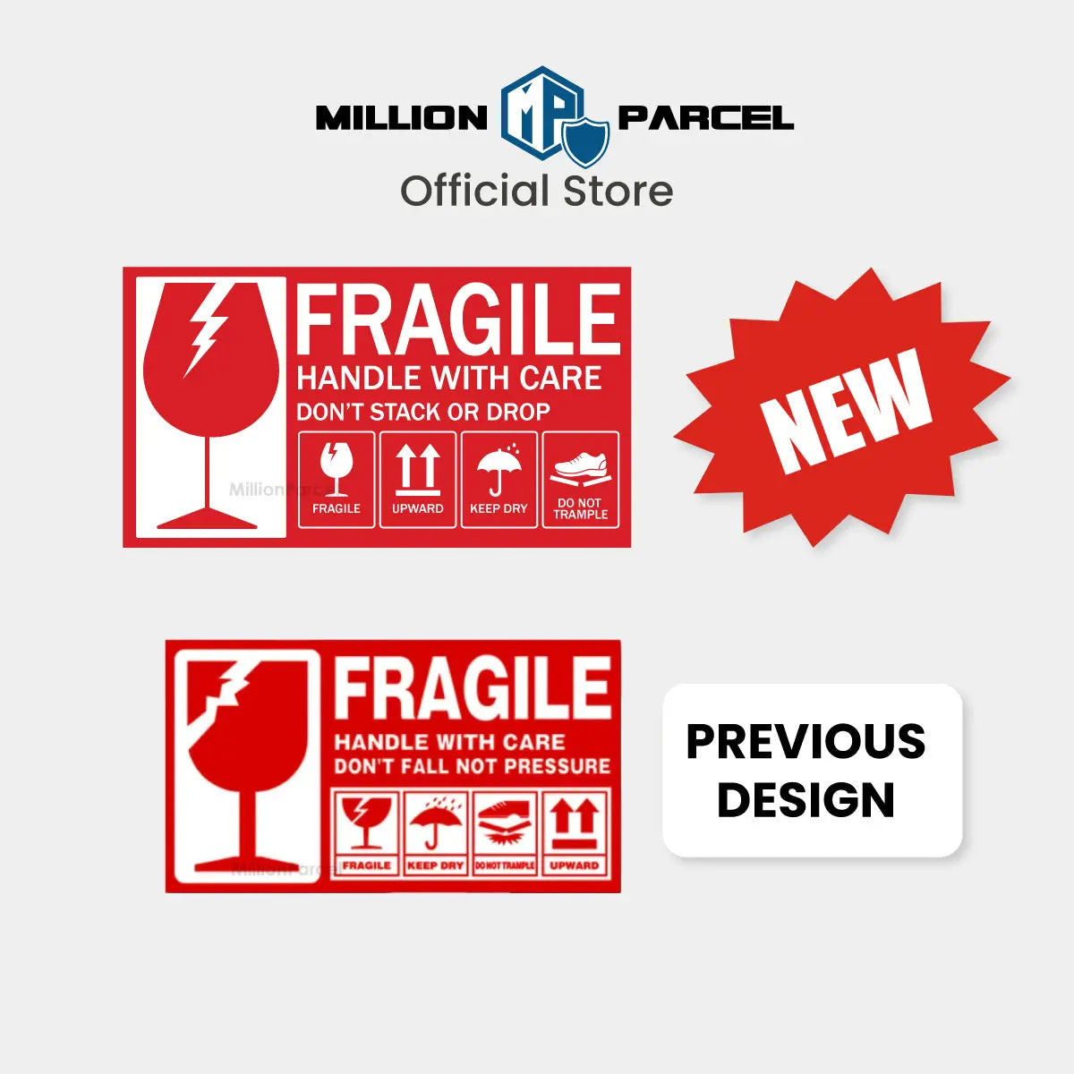 Fragile Label - - Ensure your fragile items arrive safely - MillionParcel