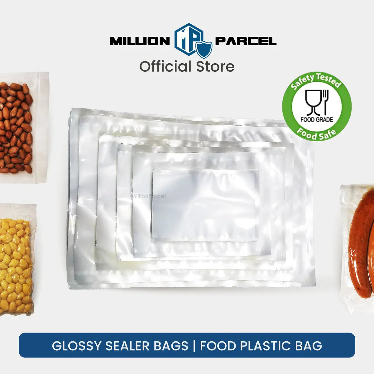 Glossy Sealer Bags | Food Plastic Bag - MillionParcel