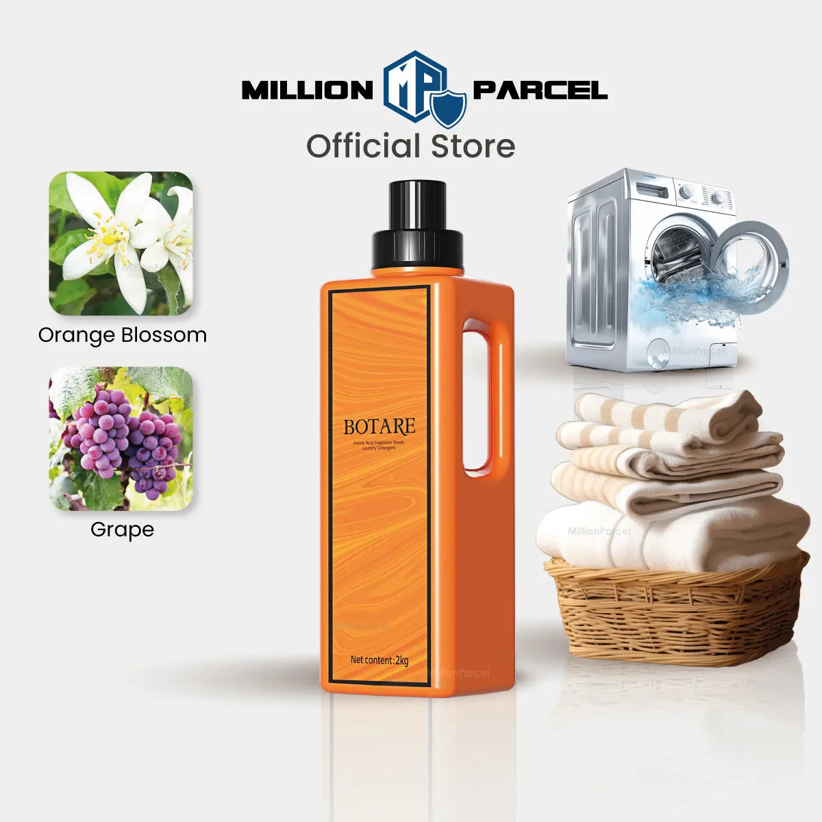 Botare Cheerful Laundry Detergent - 2L - MillionParcel