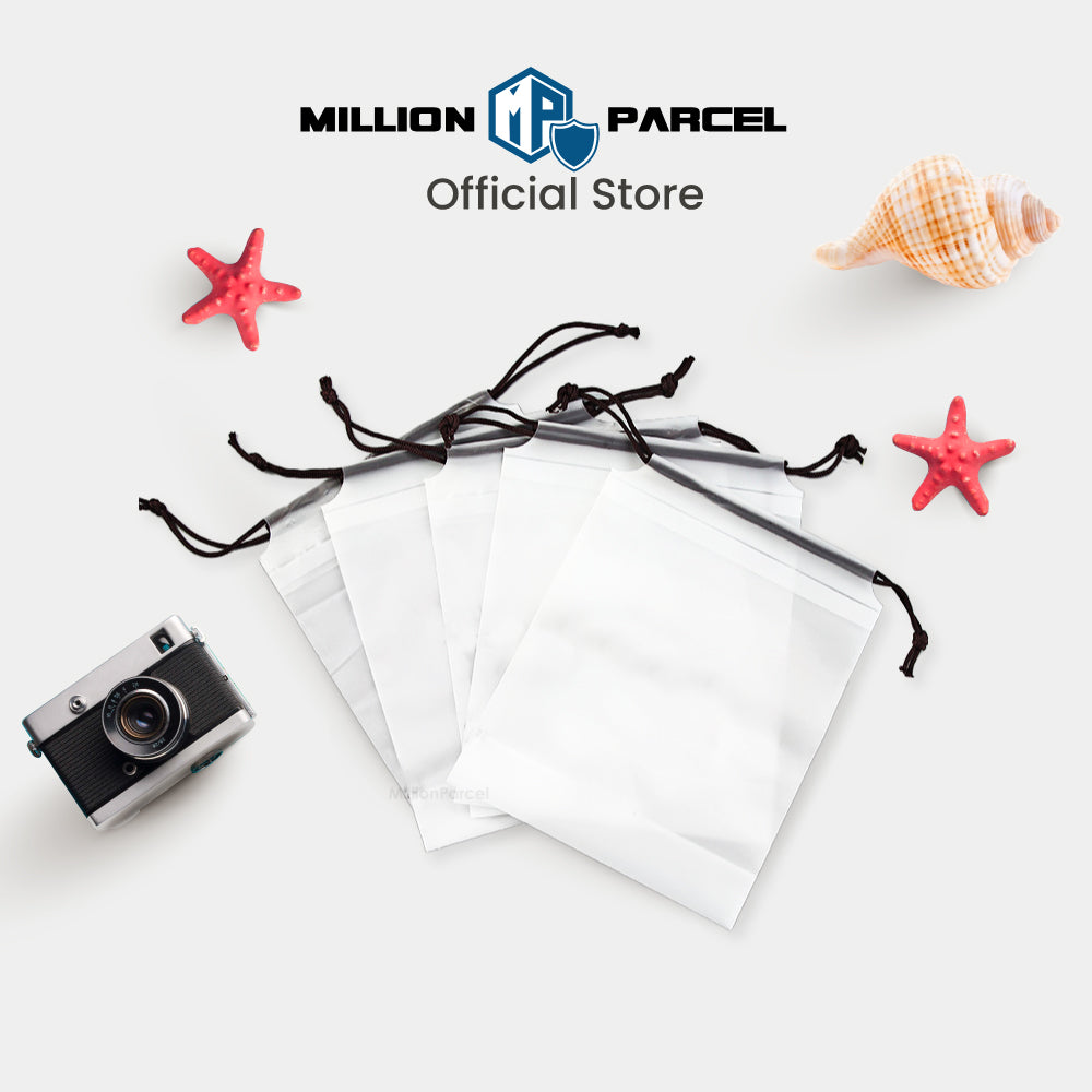 Transparent Drawstring Pouch Gift Bag - MillionParcel