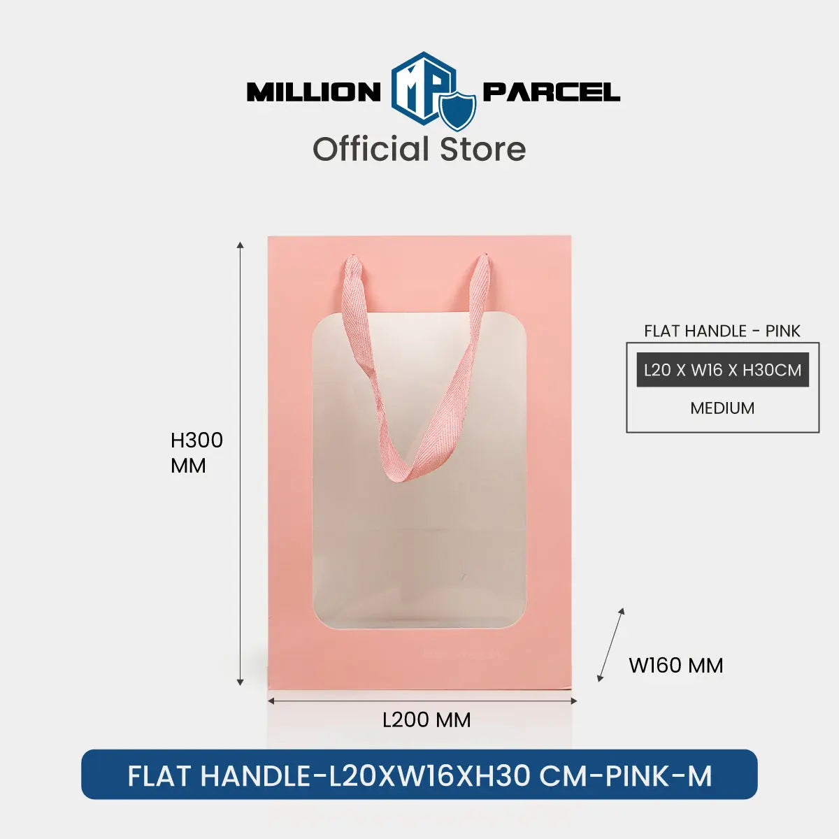 Window Paper Bag | Prefect for Valentines Day & Birthday - MillionParcel