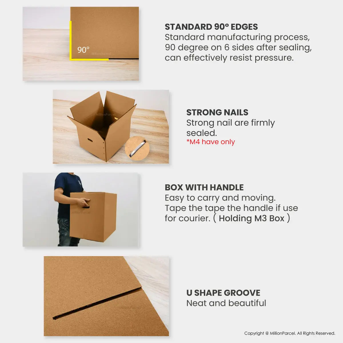 Carton Box - M series | Prefect for Moving House & Storage - MillionParcel