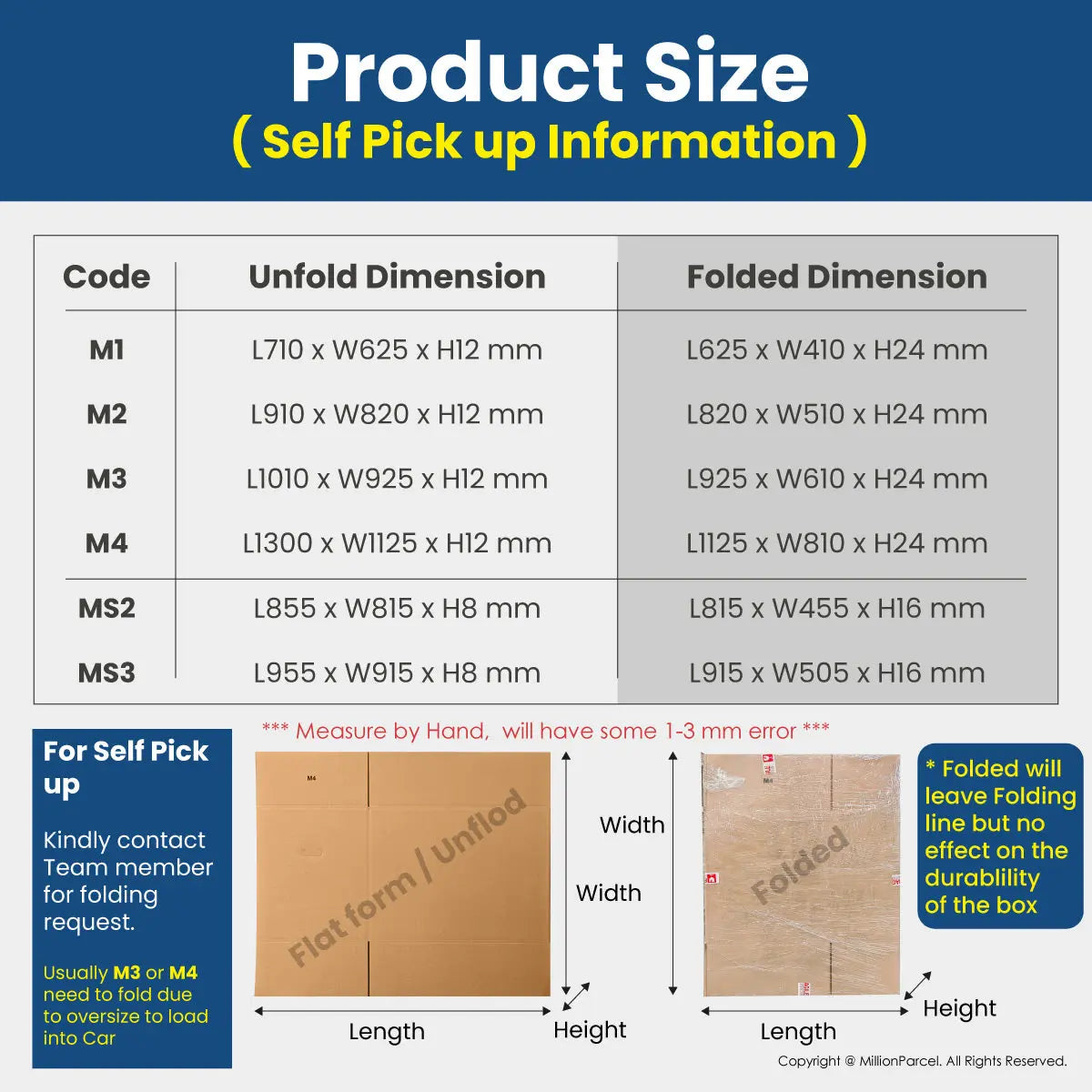 Carton Box - M series | Prefect for Moving House & Storage - MillionParcel