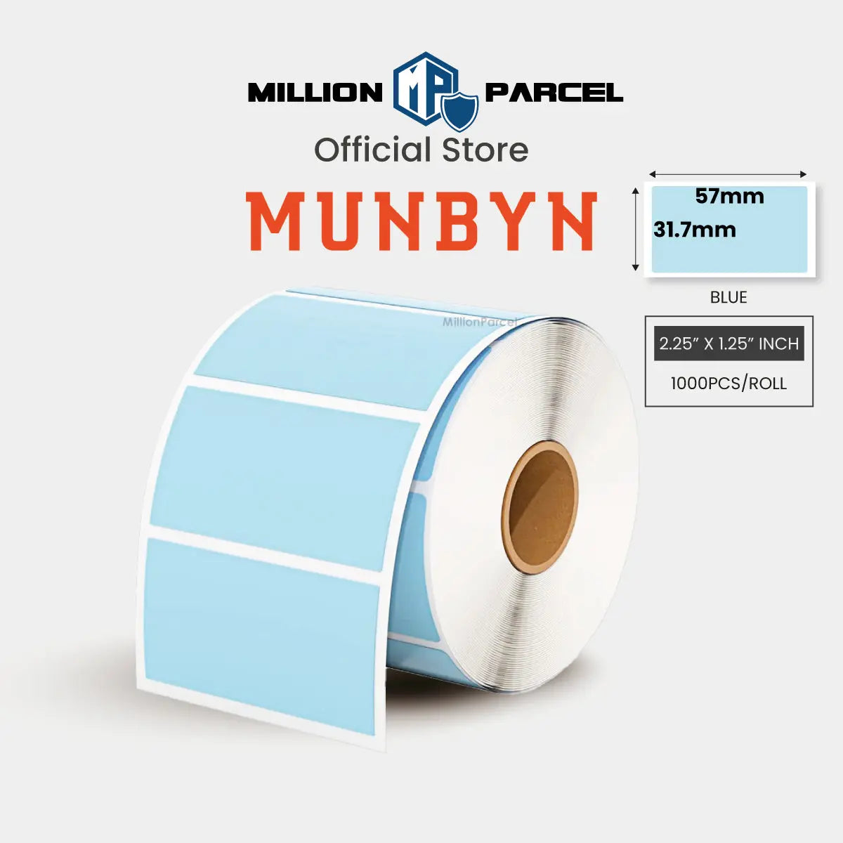 MUNBYN Rectangle Thermal Label | Circle Label | Holographic Label - MillionParcel