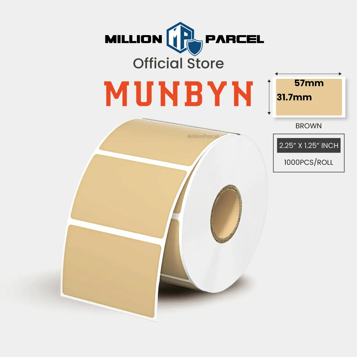 MUNBYN Rectangle Thermal Label | Circle Label | Holographic Label - MillionParcel