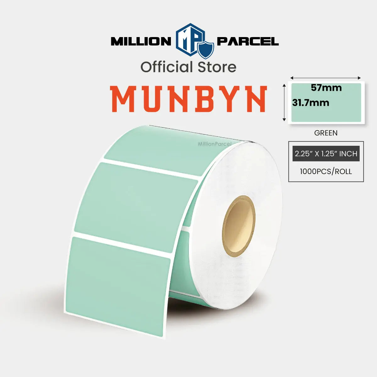 MUNBYN Rectangle Thermal Label | Circle Label | Holographic Label - MillionParcel