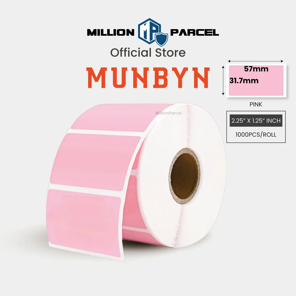 MUNBYN Rectangle Thermal Label | Circle Label | Holographic Label - MillionParcel