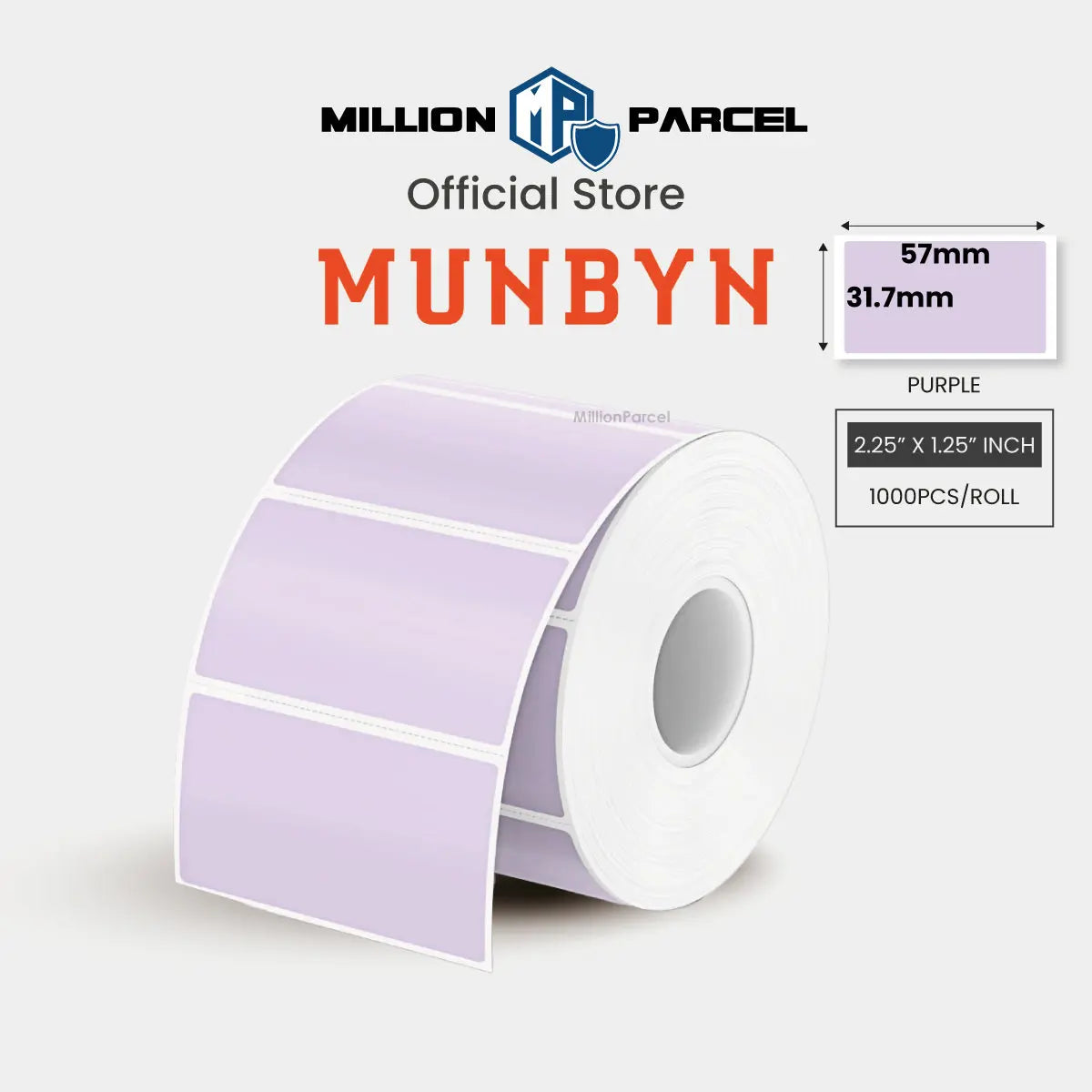 MUNBYN Rectangle Thermal Label | Circle Label | Holographic Label - MillionParcel