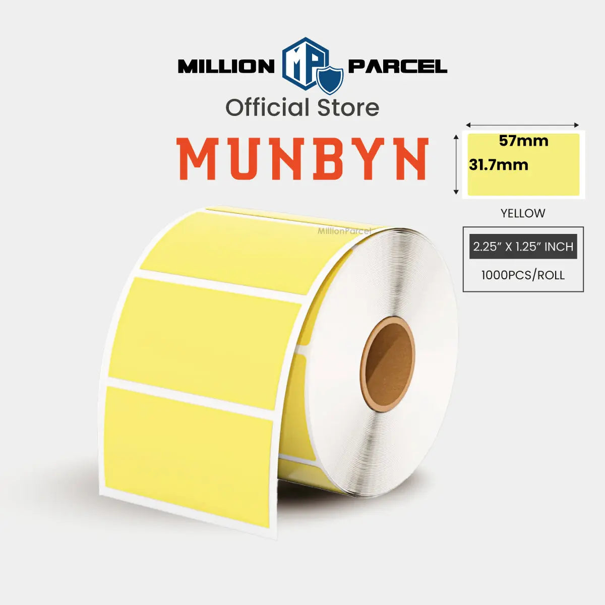MUNBYN Rectangle Thermal Label | Circle Label | Holographic Label - MillionParcel