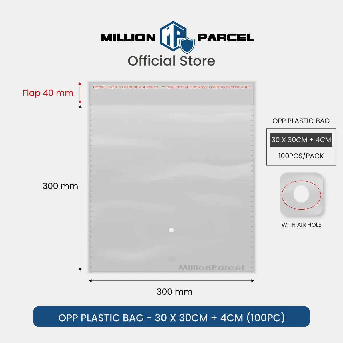 Transparent Self Adhesive OPP Plastic Bag - MillionParcel