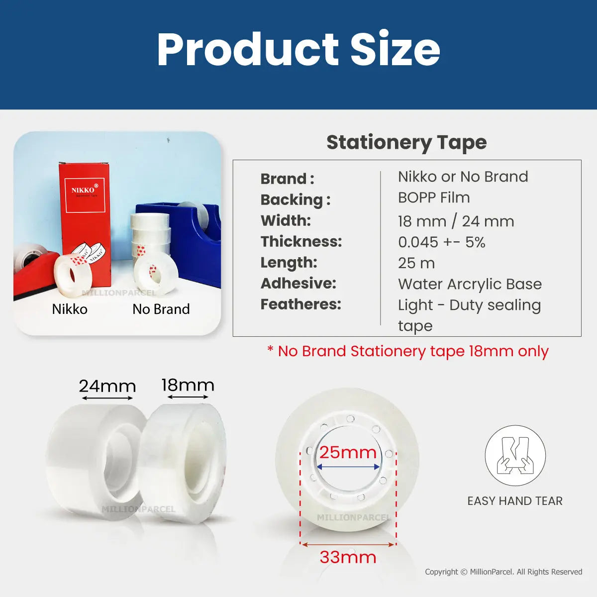 Nikko Stationery Tape - MillionParcel
