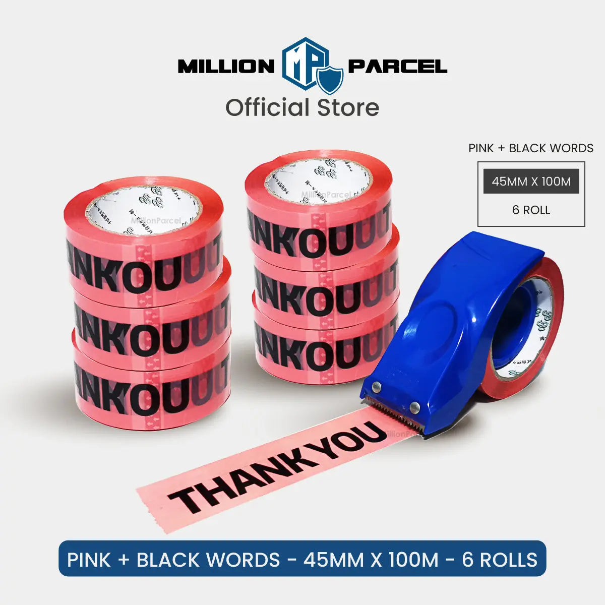 Thank You Adhesive tape | Opp Tape - MillionParcel