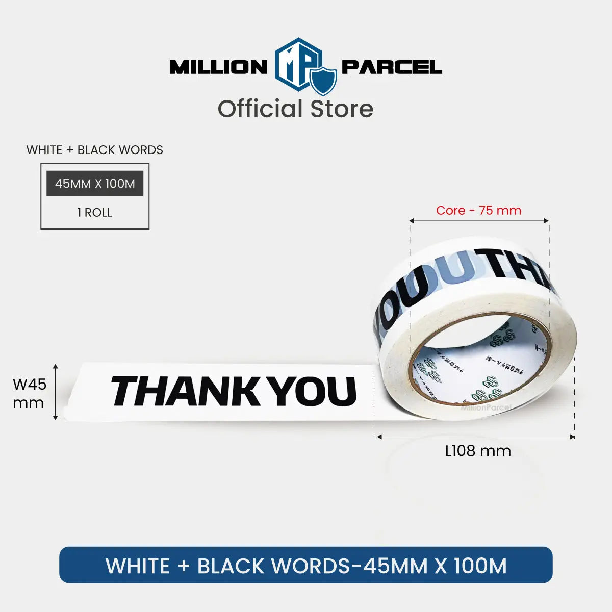 Thank You Adhesive tape | Opp Tape - MillionParcel