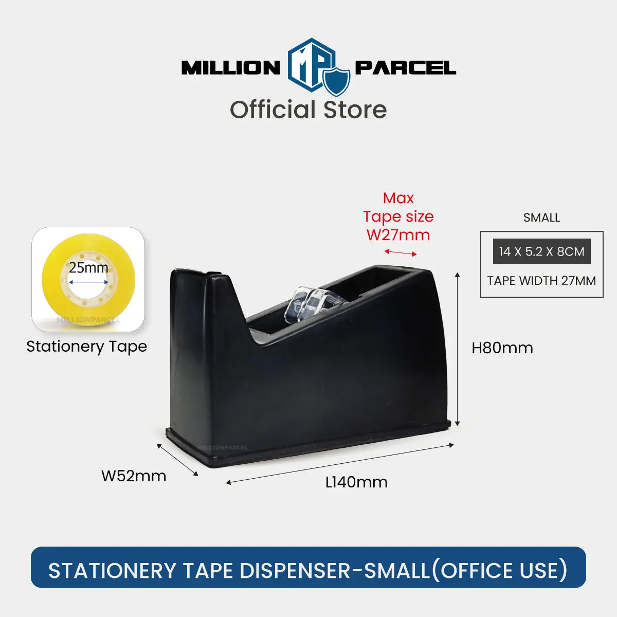 Stationery Tape Dispenser | Prefect for office & packing use - MillionParcel