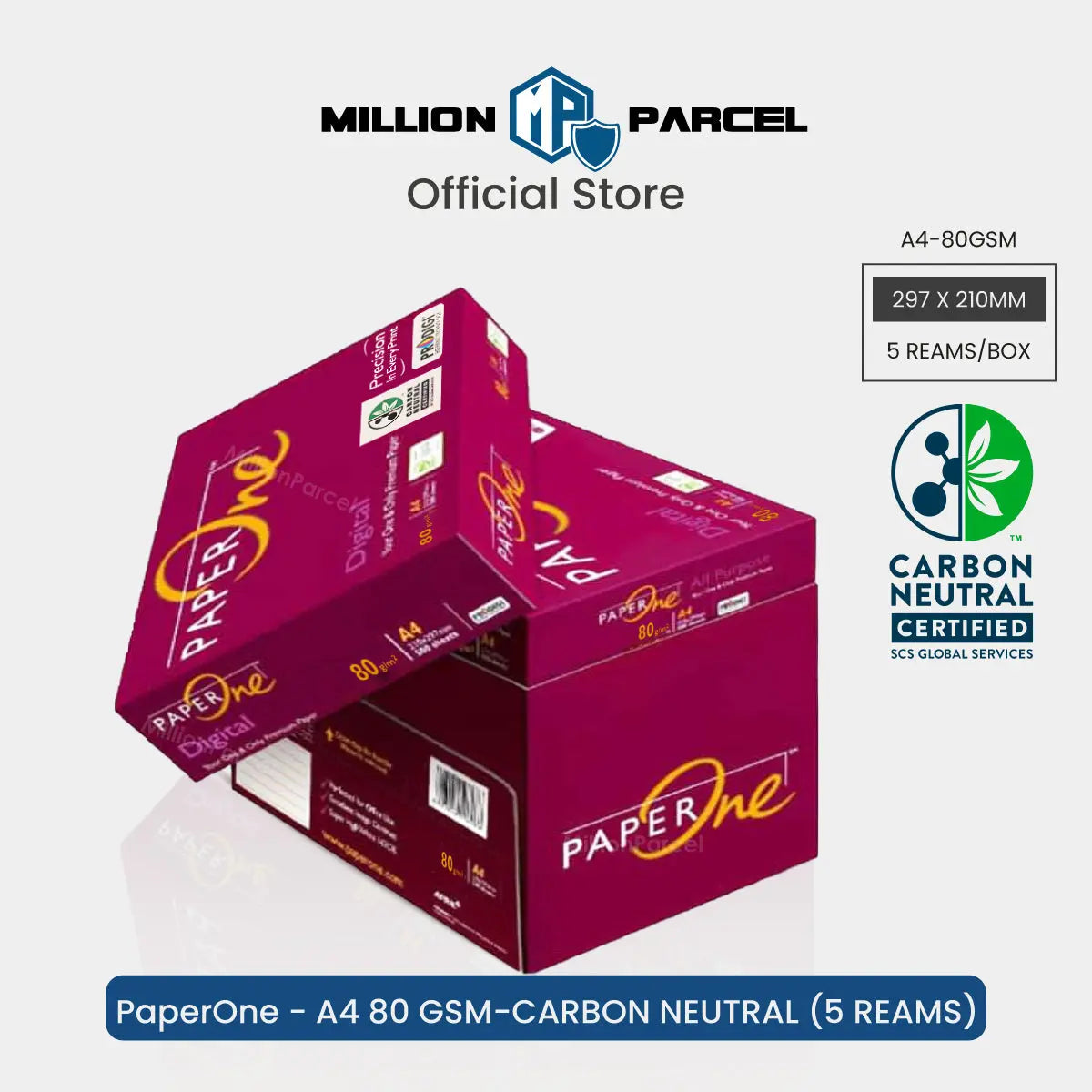 PaperOne & Double A | A4 paper | A3 paper | A5 paper | Carbon Neutral Certified - MillionParcel