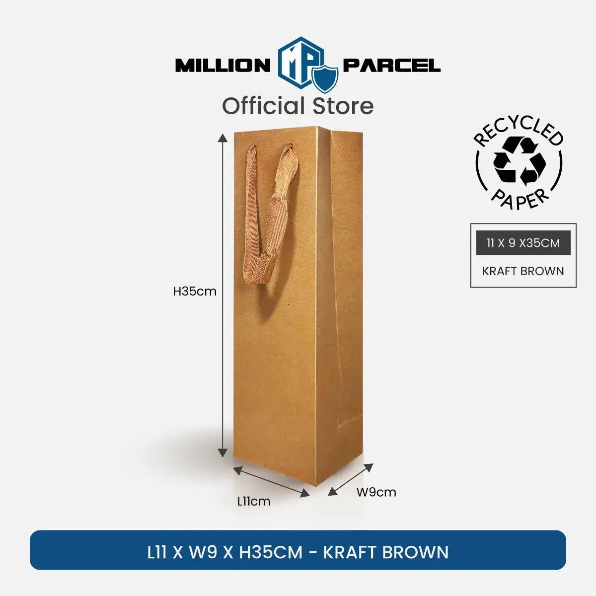 Premium Wine Paper Bag | Wine Gift Bag - MillionParcel