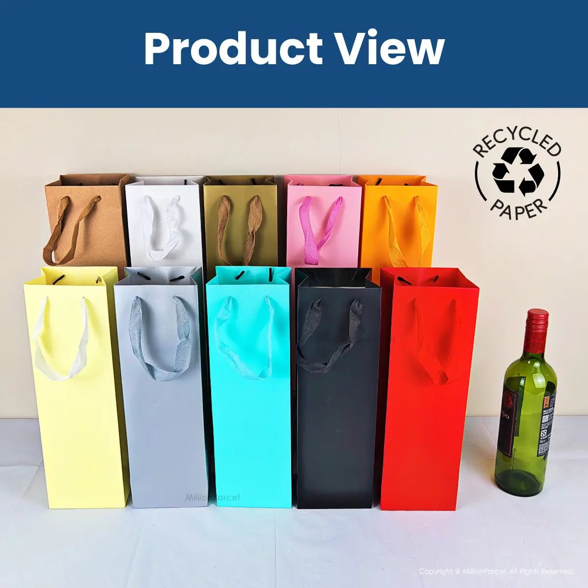 Premium Wine Paper Bag | Wine Gift Bag - MillionParcel