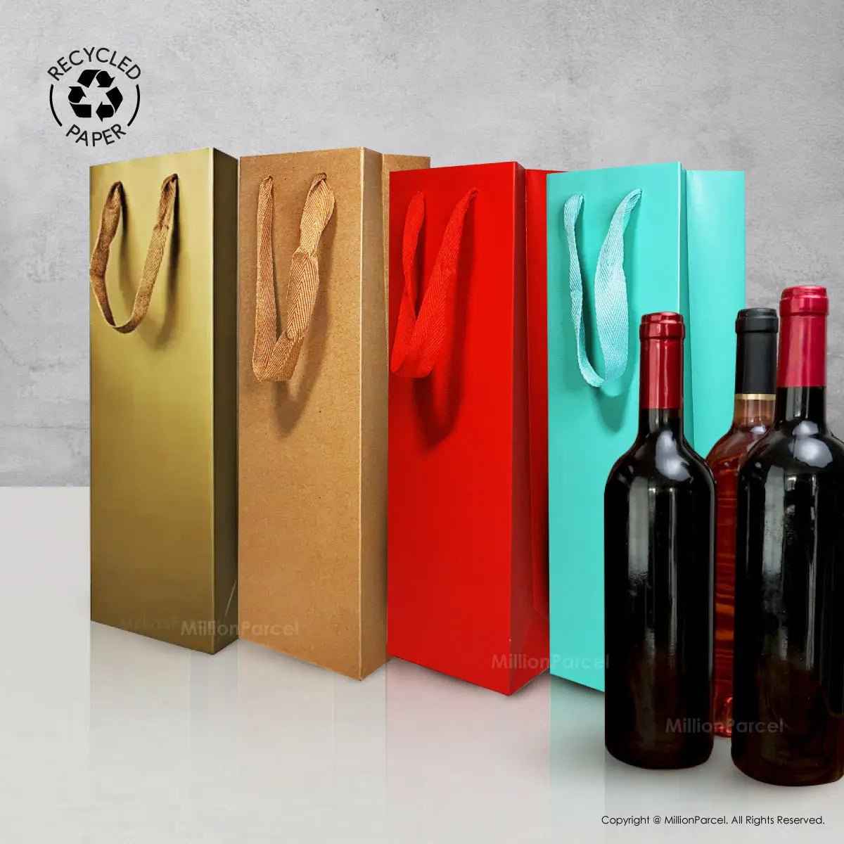 Premium Wine Paper Bag | Wine Gift Bag - MillionParcel