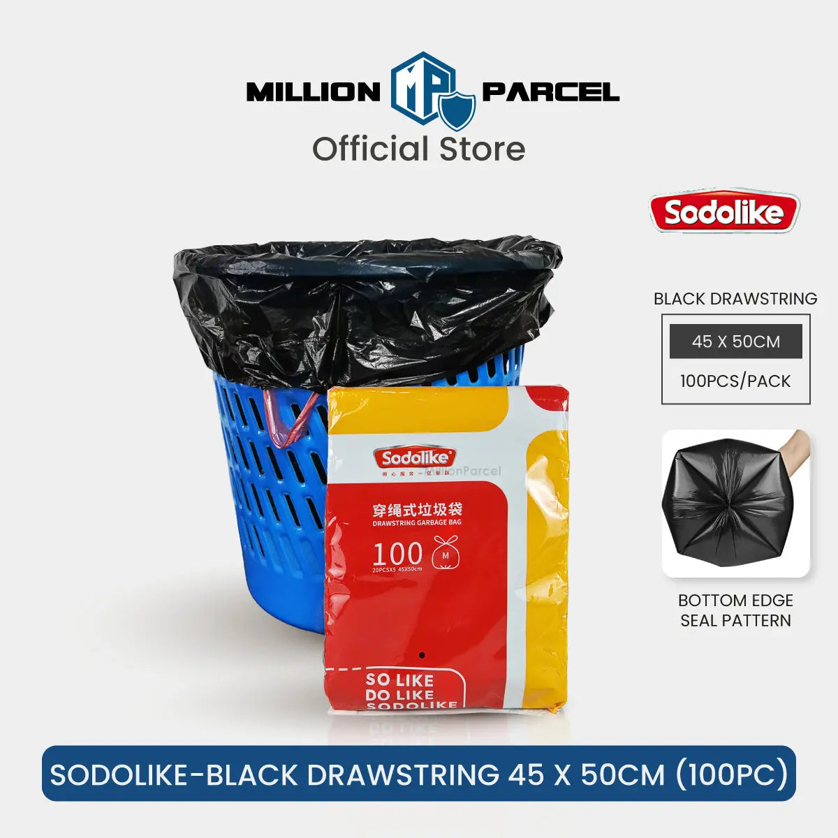 Draw String Rubbish Bag | Trash Bag - MillionParcel