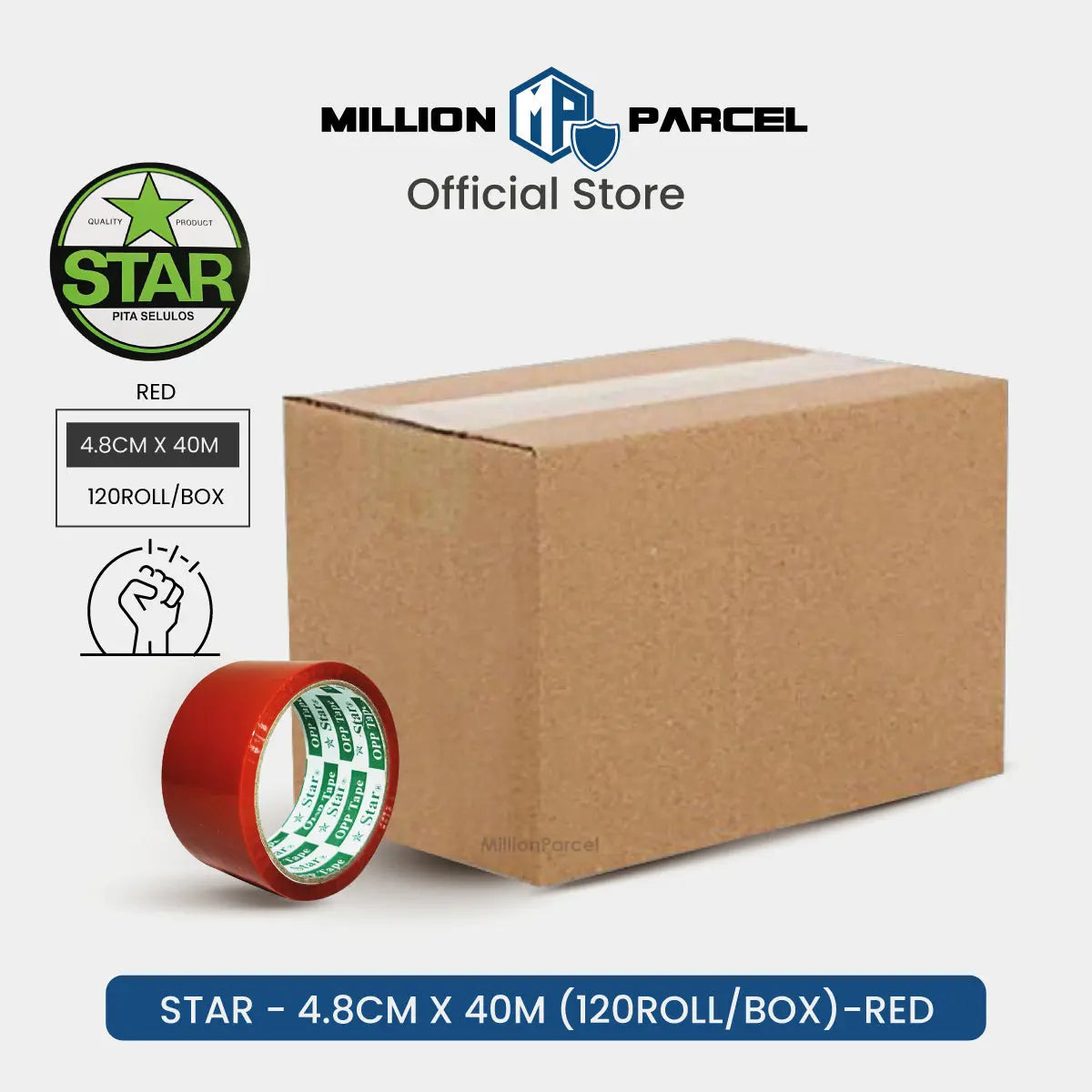 STAR Colour Opp Tape | Color Tape - MillionParcel