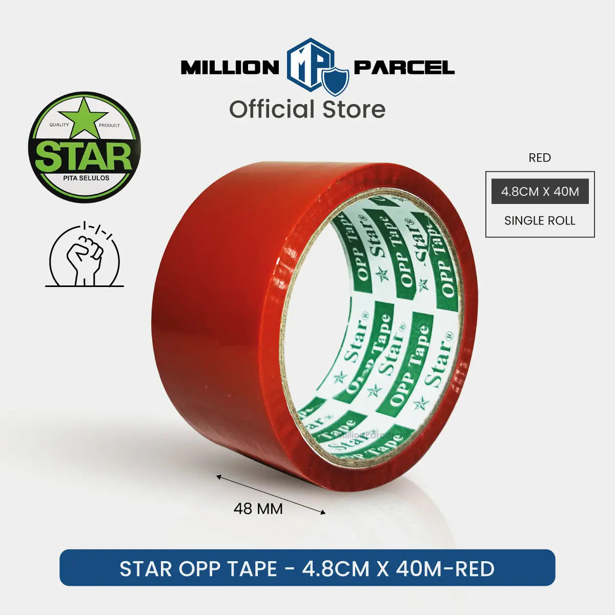 STAR Colour Opp Tape | Color Tape - MillionParcel