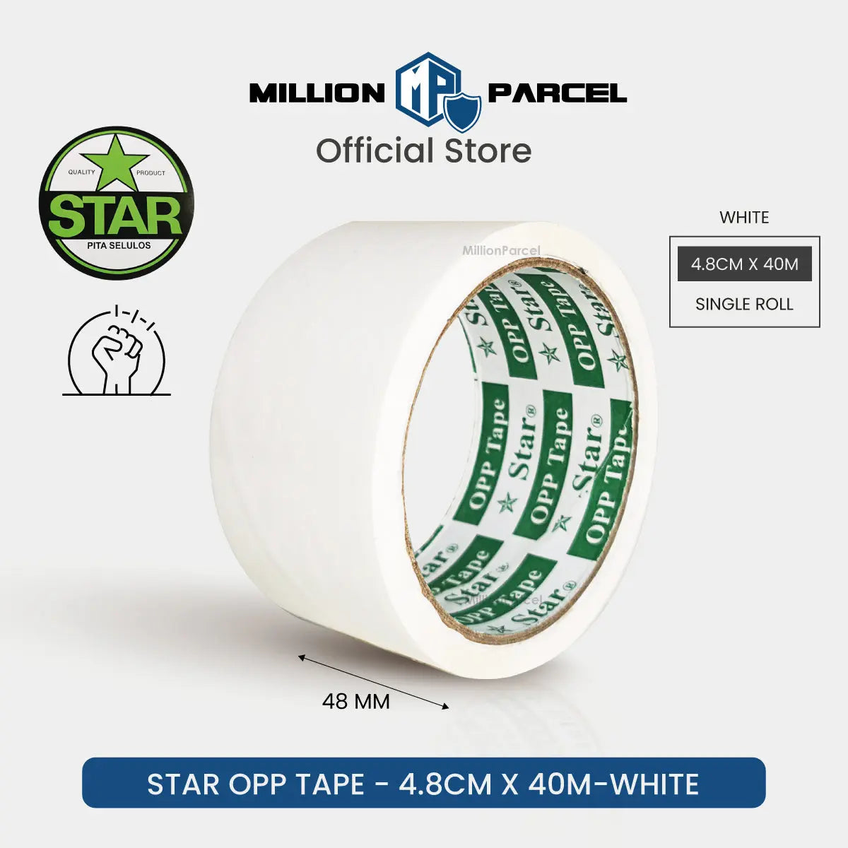 STAR Colour Opp Tape | Color Tape - MillionParcel