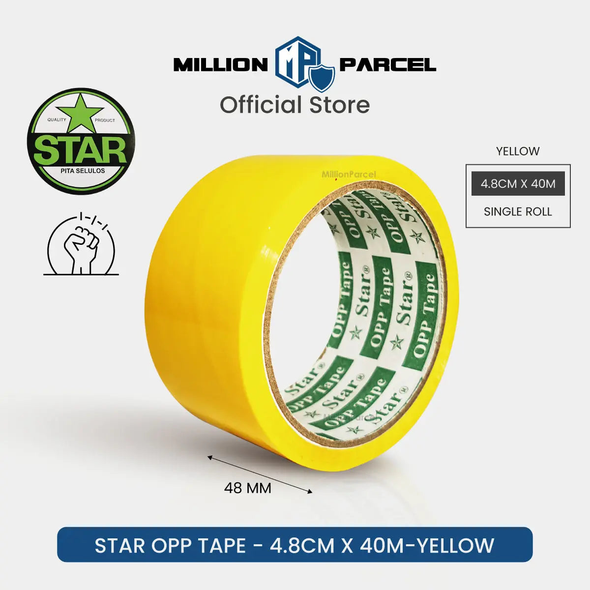 STAR Colour Opp Tape | Color Tape - MillionParcel