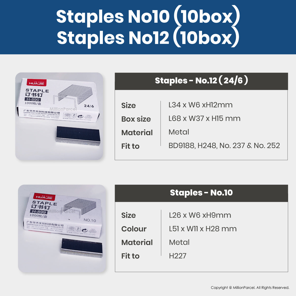 HUAJIE Office Stapler & Staples Set | 50% Less Effort, Up to 25 Sheets