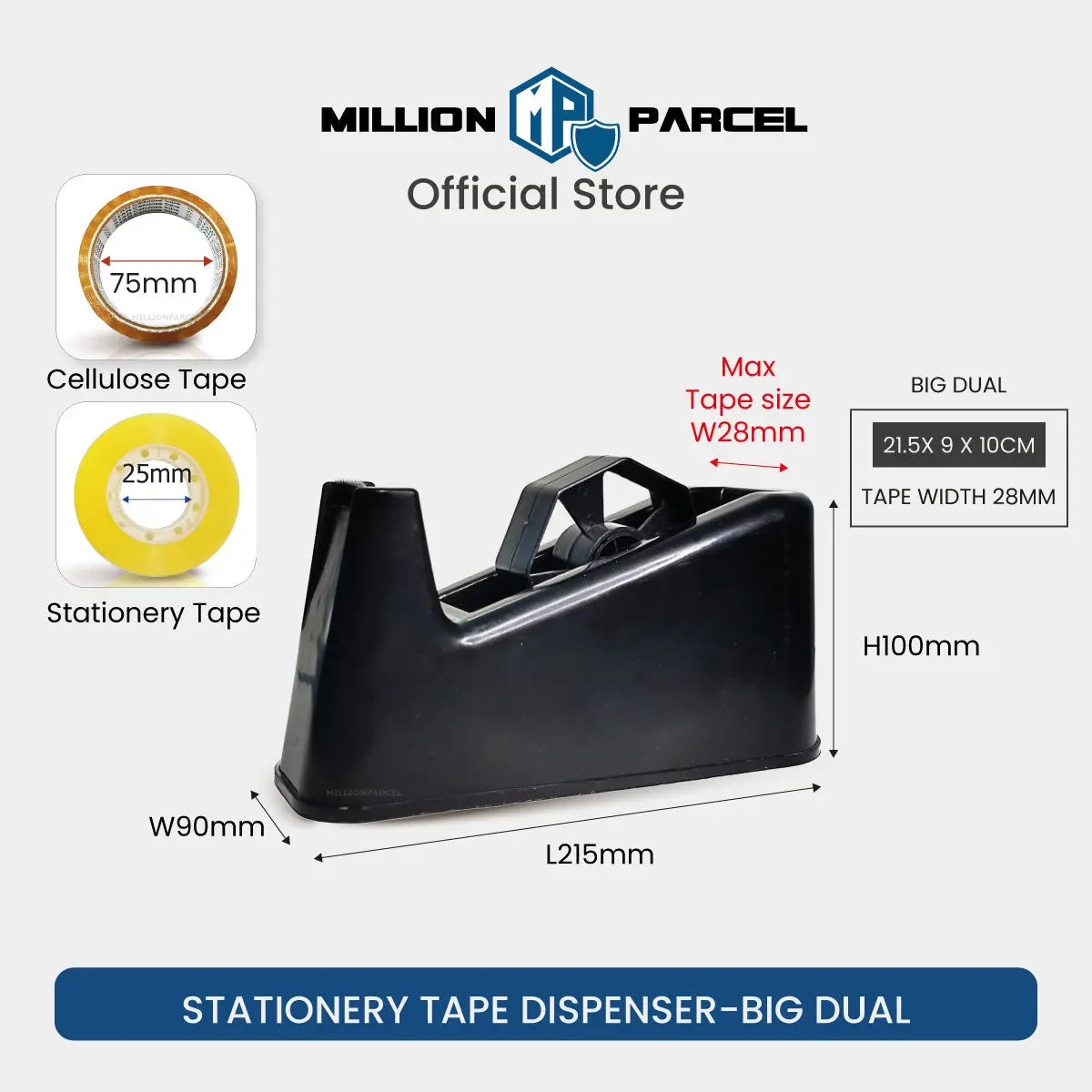Stationery Tape Dispenser | Prefect for office & packing use - MillionParcel