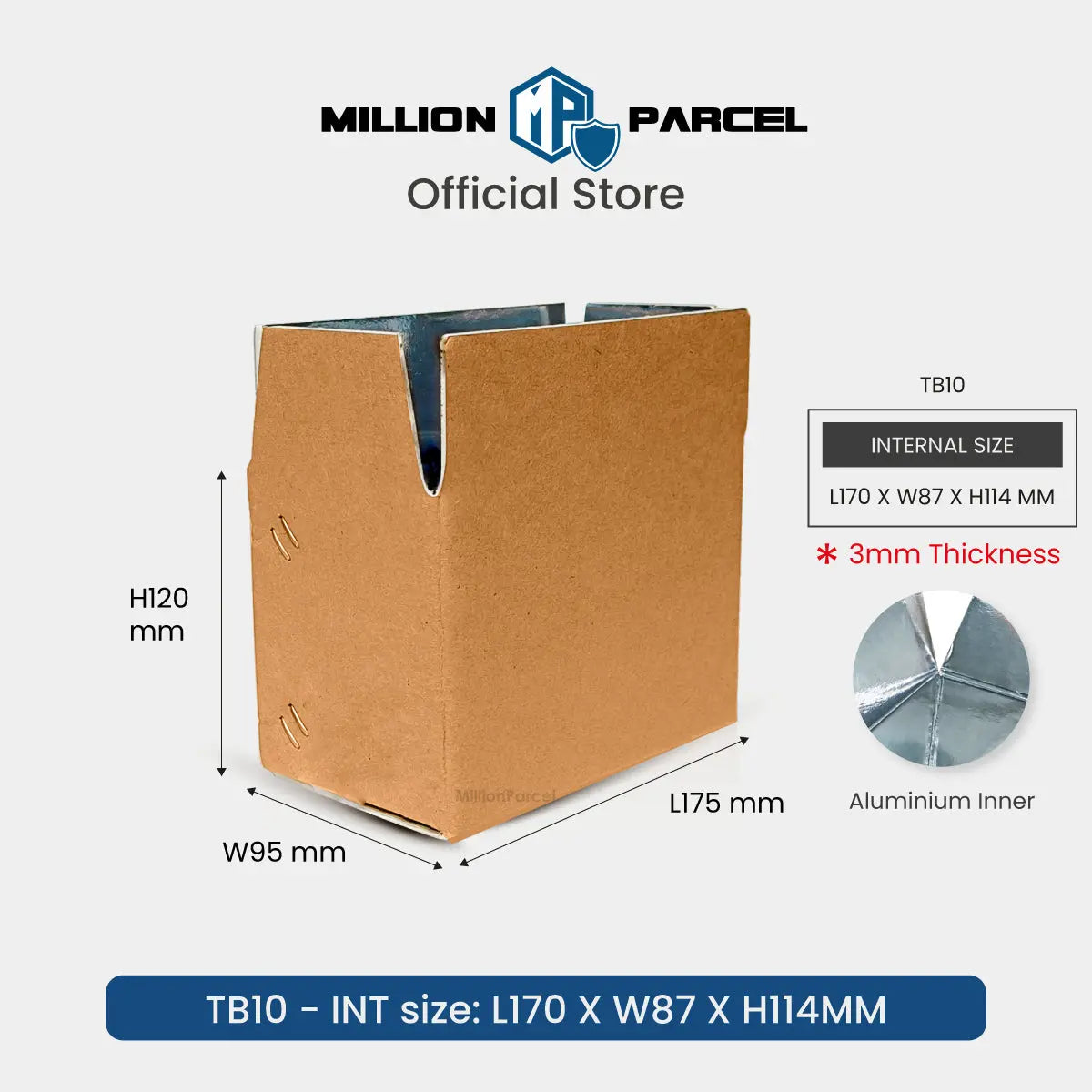 Thermal Insulation Carton Box | Aluminum Foil Box | Thermal Box - MillionParcel