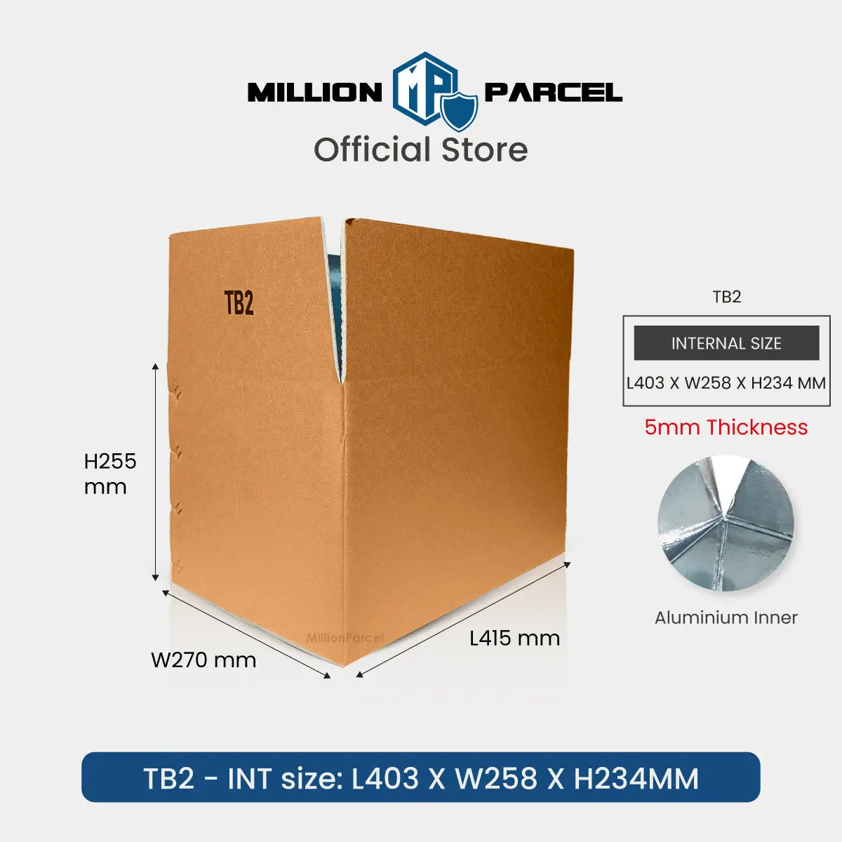 Thermal Insulation Carton Box | Aluminum Foil Box | Thermal Box - MillionParcel