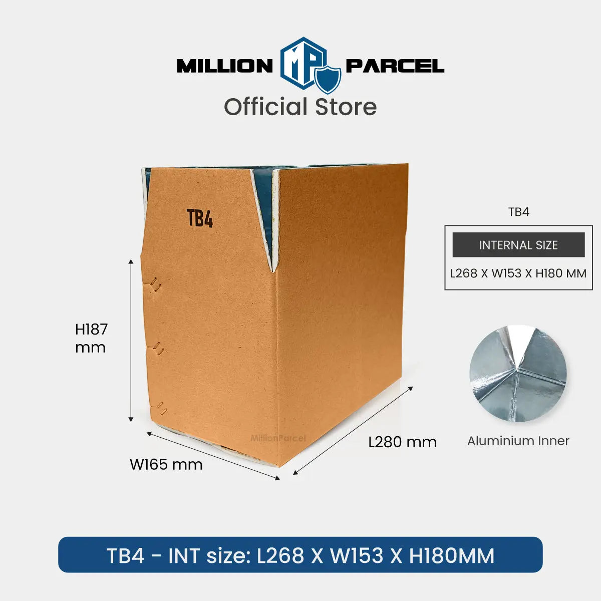 Thermal Insulation Carton Box | Aluminum Foil Box | Thermal Box - MillionParcel