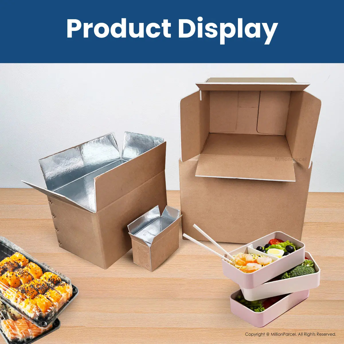 Thermal Insulation Carton Box | Aluminum Foil Box | Thermal Box - MillionParcel
