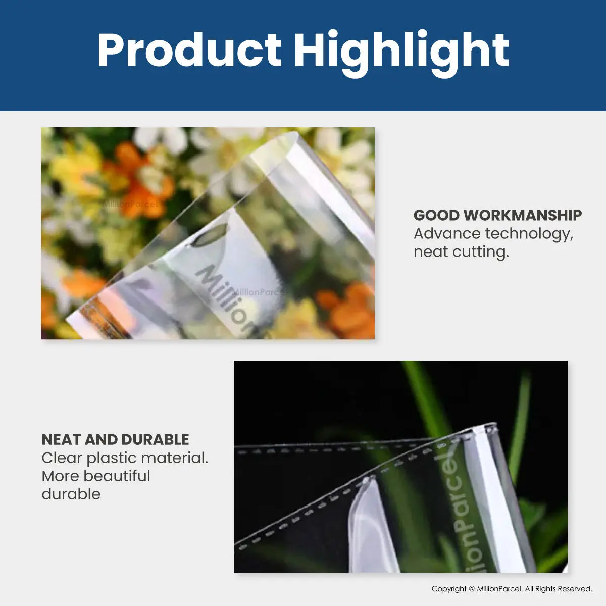 Transparent Self Adhesive OPP Plastic Bag - MillionParcel