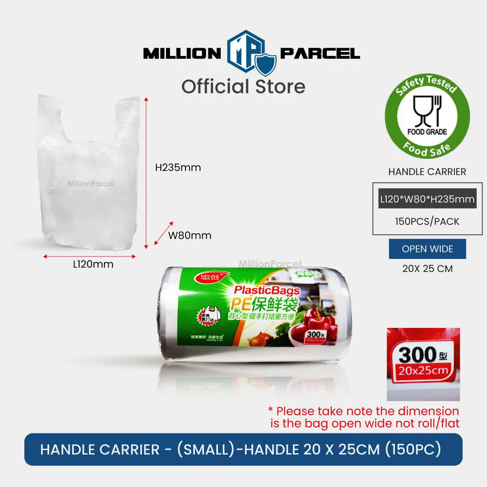 Supermarket Perforated Continuous Roll Plastic Bag