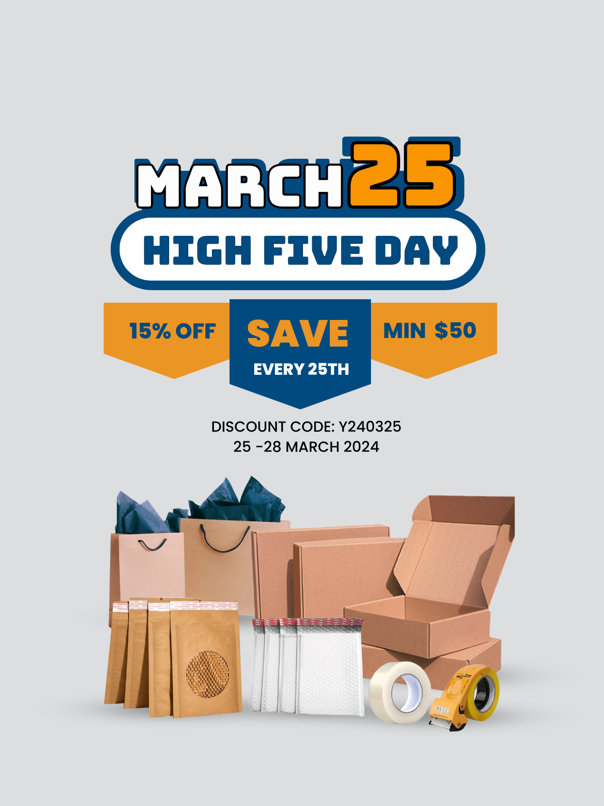 💵 Unlock 15% Savings on every HIGH FIVE DAY !!