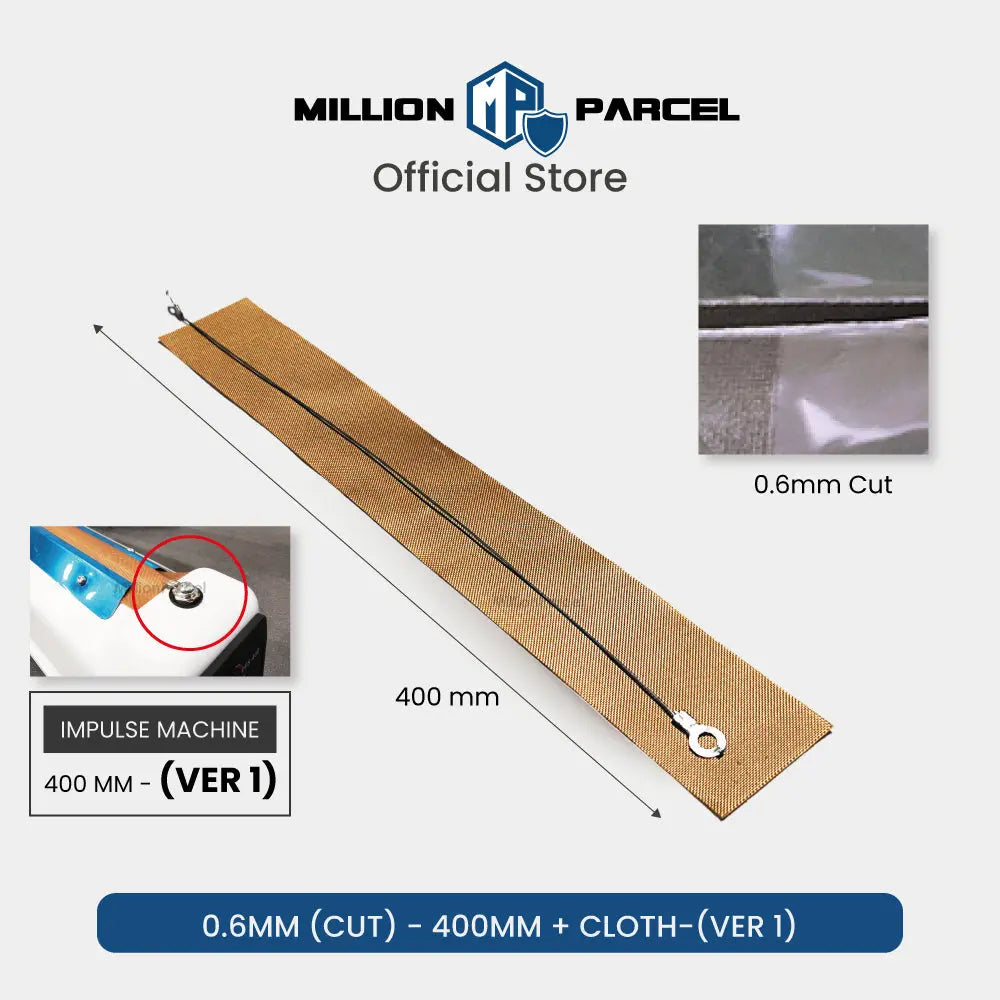 Sealing Machine Heat Wire + High Temperature cloth + Silicone Strips - MillionParcel